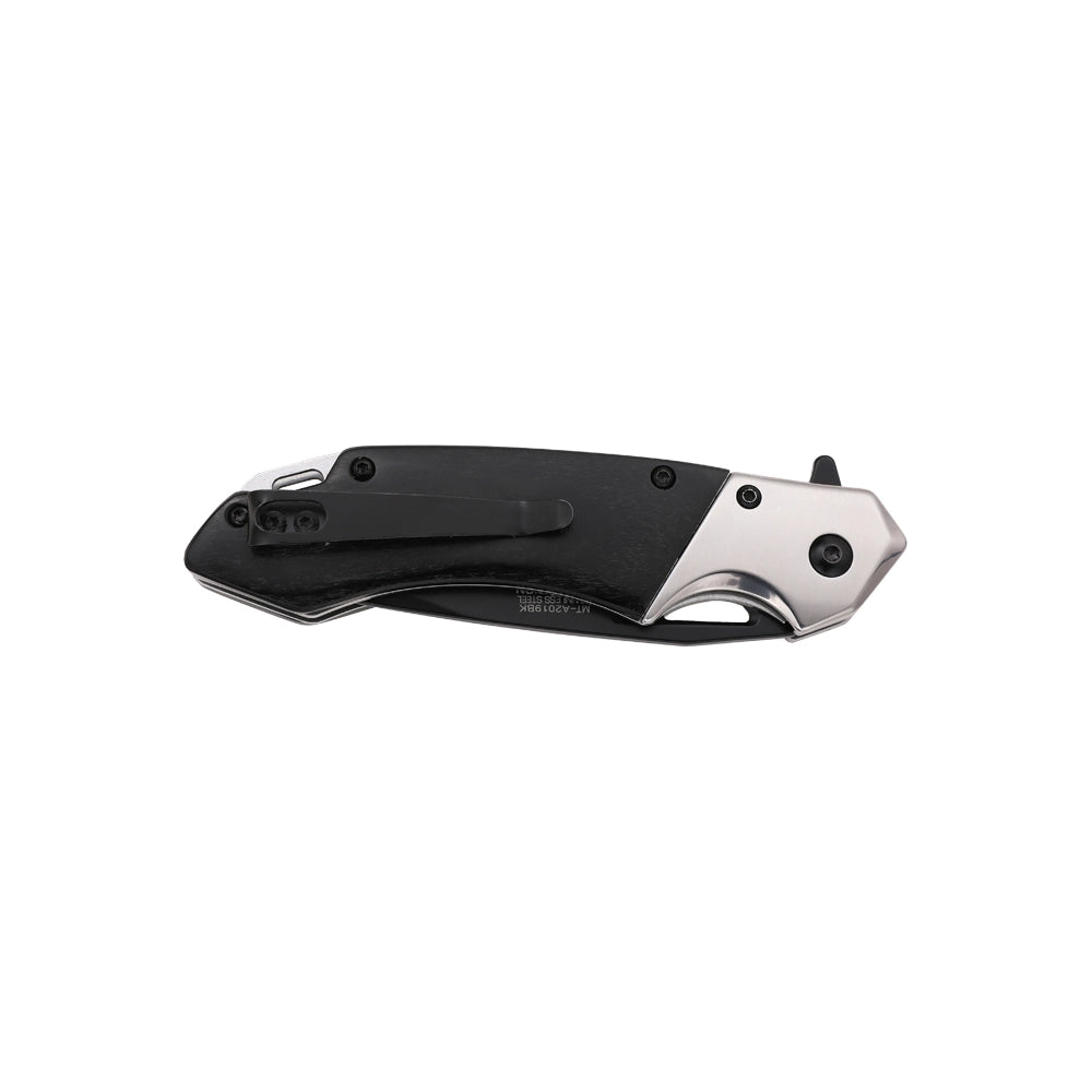 MTech Black Wood & Silver Bolster Pocket Knife (MT-A2019BK)
