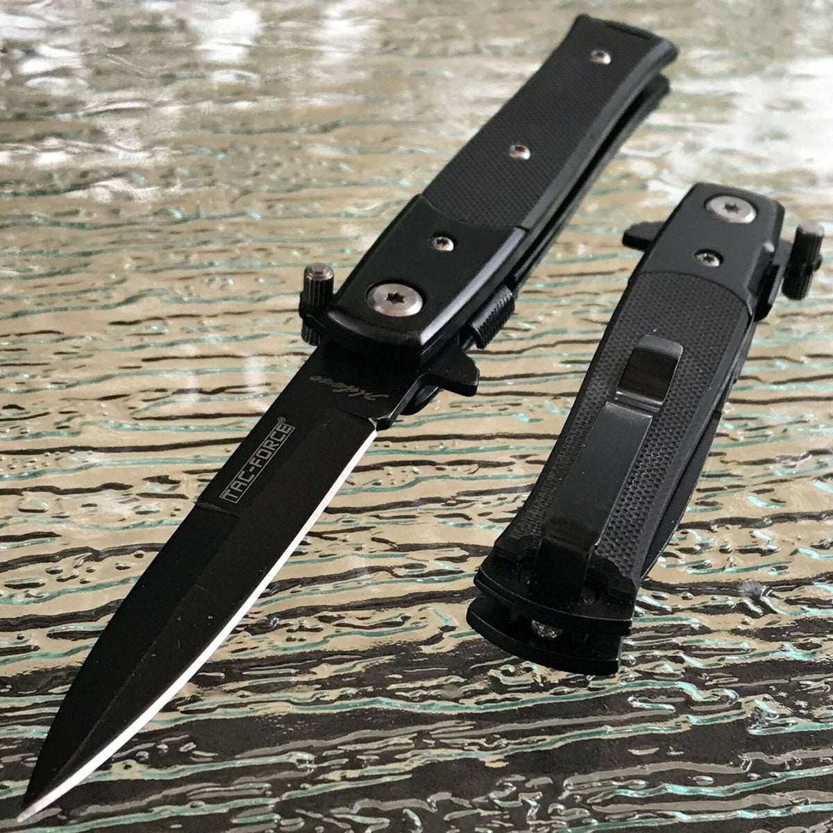 7 Tac Force Tactical Mini Milano Assisted Stiletto Pocket Knife