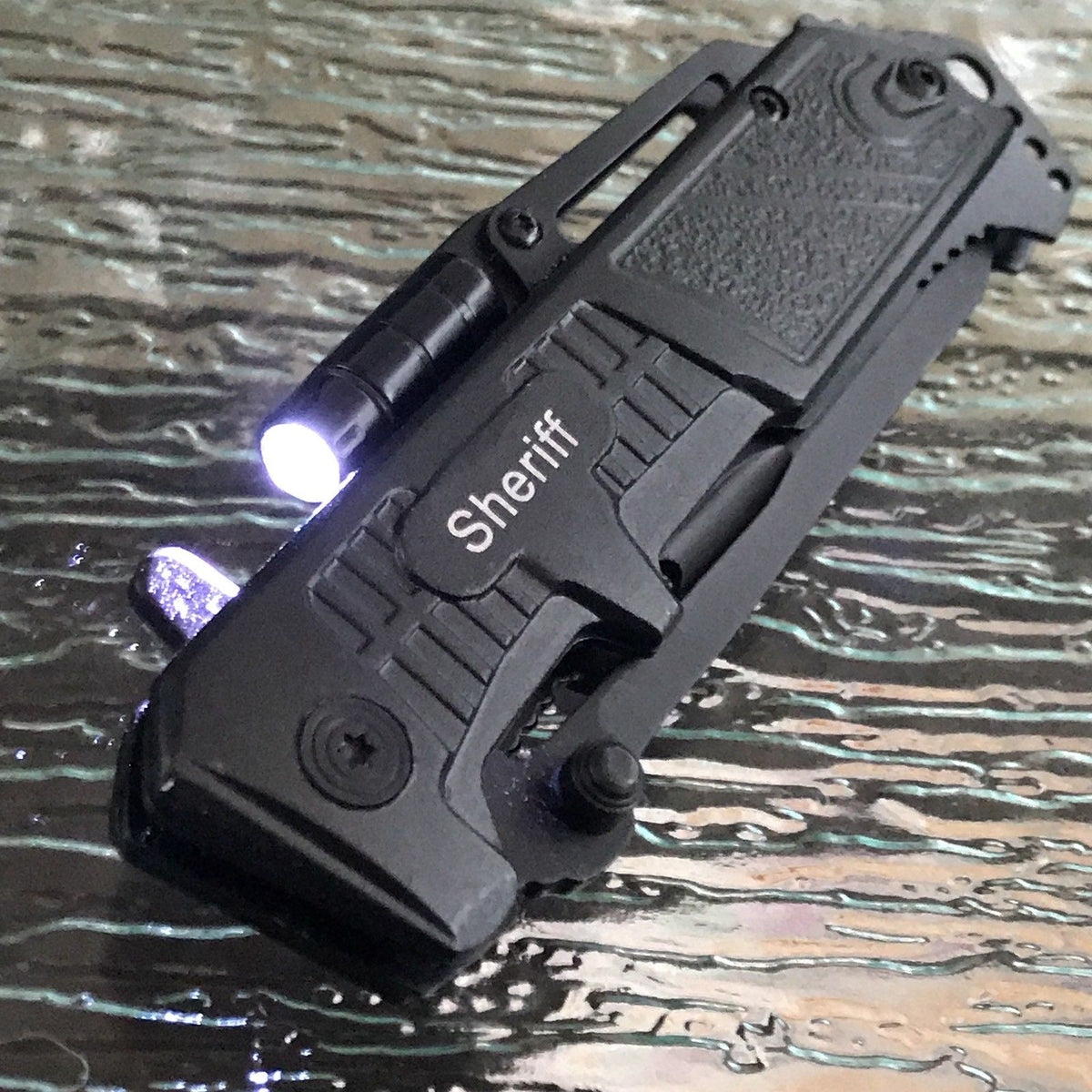 Special Force Pocket Knife With built in Flashlight