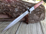 12.5" Tac Force Large Wood Big Boy Stiletto Pocket Knife (TF-540RD) - Frontier Blades