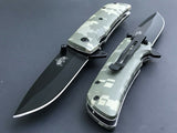 8" Master USA Military Green Digital Camo EDC Folding Pocket Knife - Frontier Blades