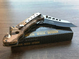 7.5" Tac Force Brown Woodland Camo Rescue Pocket Knife - Frontier Blades