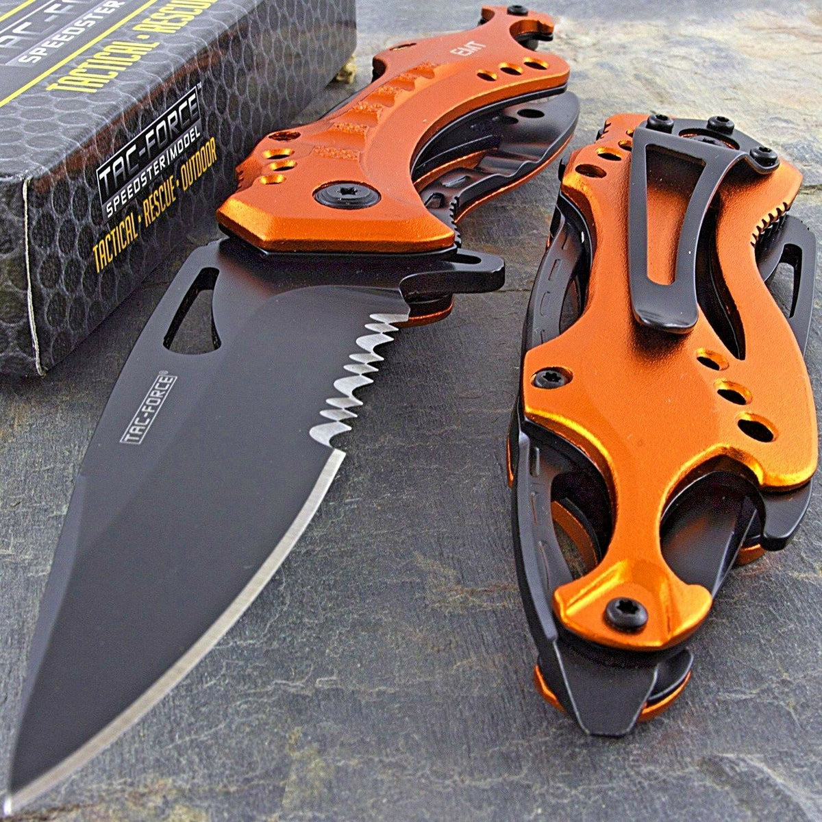 Military Tactical Camping Spring Open Assisted Folding Rescue Pocket Knife