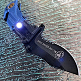 U.S. Air Force LED Light Tactical Rescue Spring Assisted Pocket Knife - Frontier Blades