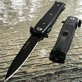 7" Tac Force Tactical Mini Milano Assisted Stiletto Pocket Knife - Frontier Blades