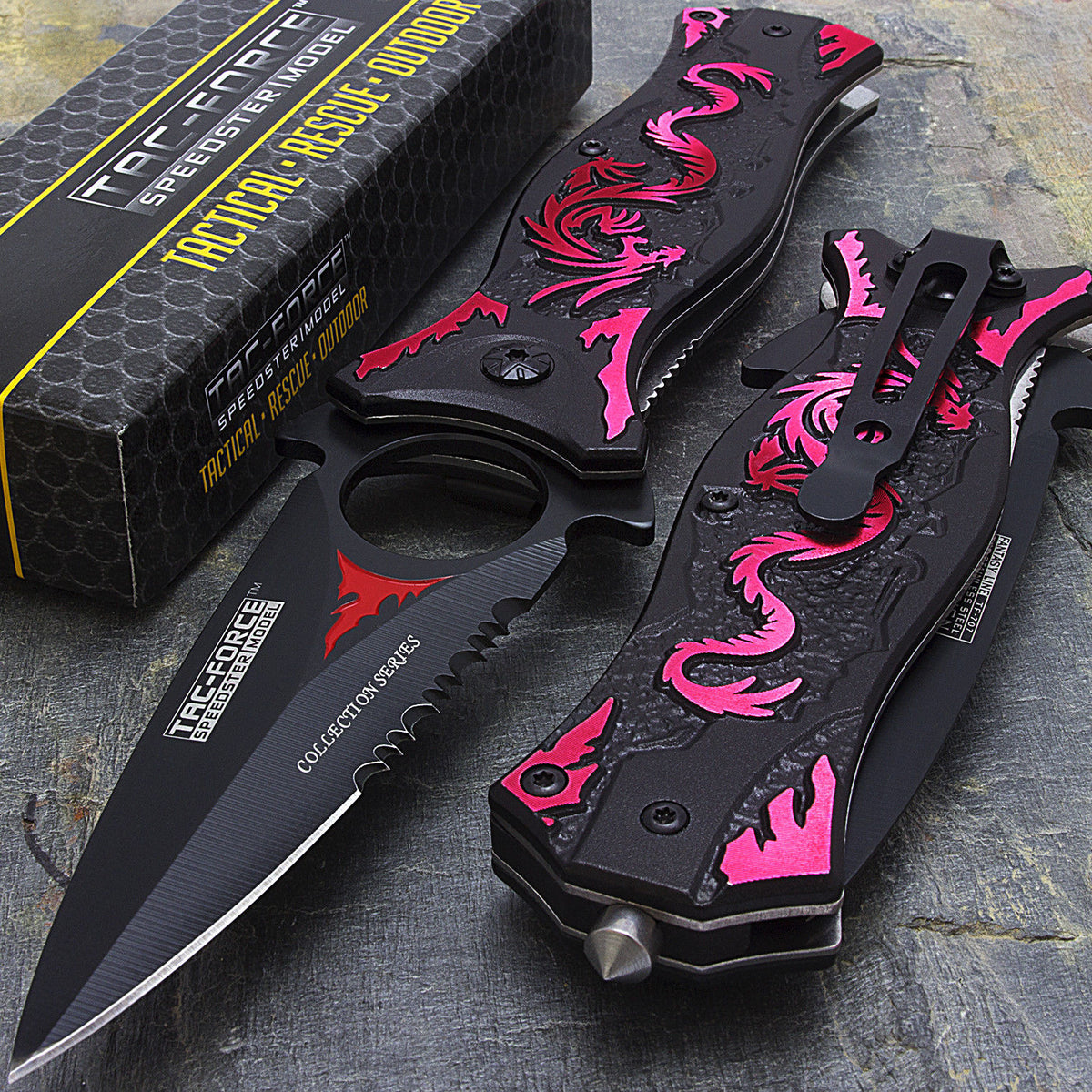 8 Pink Ladies Spring Assisted Outdoor Folding Knife 300227-PK