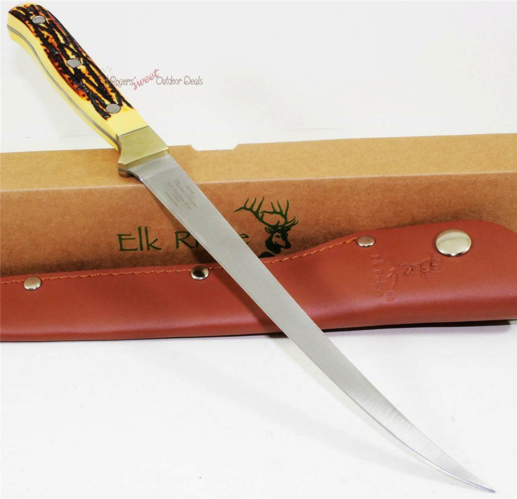 12 Elk Ridge Fixed Blade Full Tang Bone Fishing Fillet Knife (ER146)