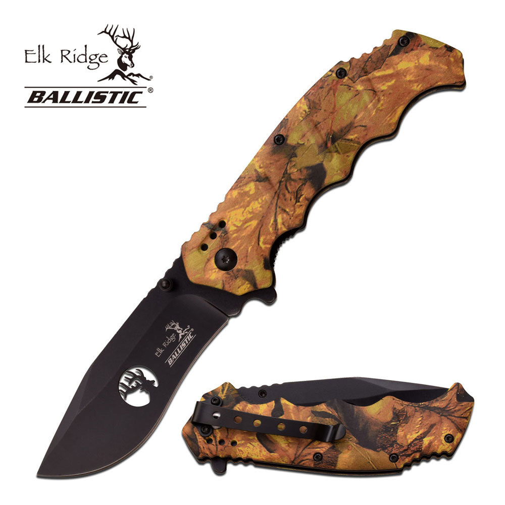 8 ELK RIDGE RAINBOW BLADE ASSISTED CAMPING POCKET KNIFE (ER-A008RB)