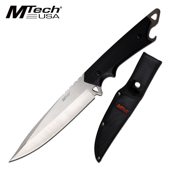 MTech USA Satin Fixed Blade 3CR13 Steel Kitchen Chef Knife (MT-20-85S)
