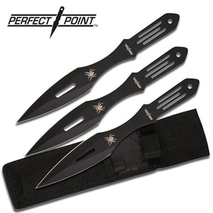 9" Ninja Assassin Kunai Throwing Knife Set (PP-598-3BSP) - Frontier Blades