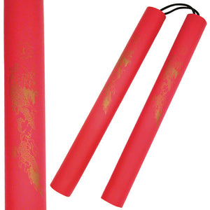 12" Red Supreme Nunchucks (801-R) - Frontier Blades