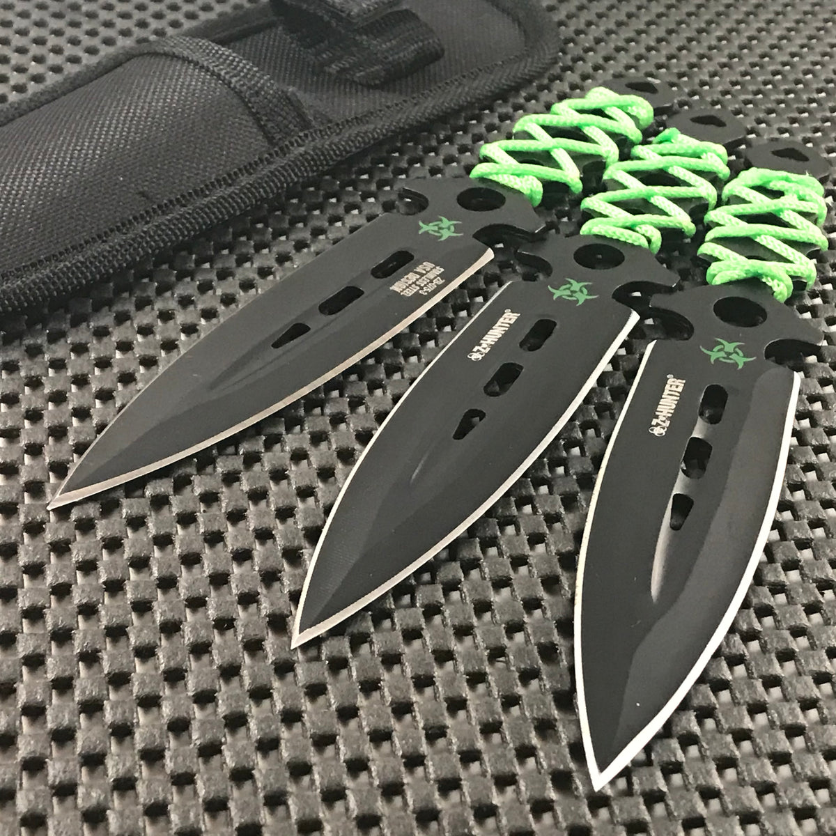 Dark Skull Throwing Knives - Black Throwing Knife Set - Stainless