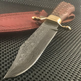 Custom Handmade Damascus Hunting Knife