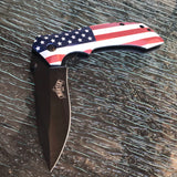 8.25" MASTER USA FLAG SPRING ASSISTED TACTICAL FOLDING POCKET KNIFE Open Assist - Frontier Blades