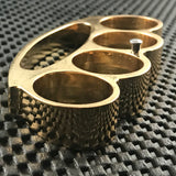 Paper Weight Belt Buckle- Self Defense Gold Brass Knuckle For Sale (PK-809RB)
