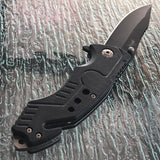 8” Master Spring Assisted Black Tactical Pocket Knife MUA021BK - Frontier Blades