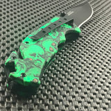 Master USA Ballistic Green Zombie Skull Pocket Knife