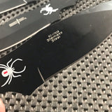 8.0" Perfect Point RC-1793B Black Spider Throwing Knife Set w/ Sheath