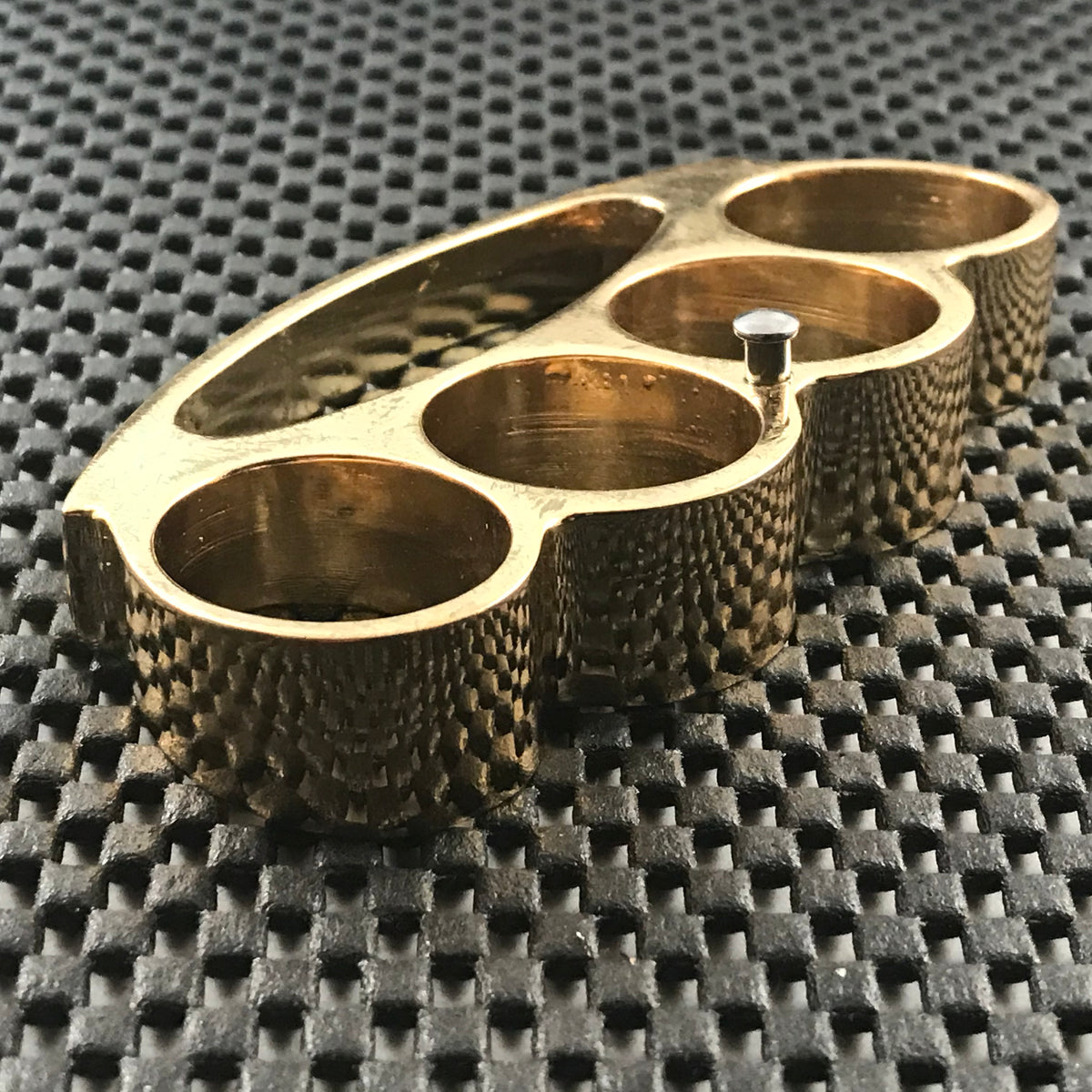 Army Brass Knuckles Belt Buckle Paperweight - Shiny Gold