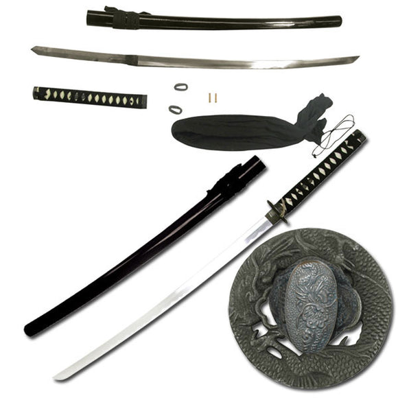 Real Samurai Sword For Sale (SW-341BKD) - Frontier Blades