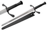 The Kitchen Sink Medieval Hand-and-a-Half Bastard Sword – 37.5" Spring Steel Blade