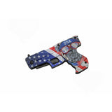 7" Cool US Flag & Bulldog Pistol Gun Knife For Sale