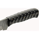 Damascus Steel Black Wood Skinning Knife DM-1360's handle
