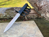 12" U.S. 1918 World War 1 Knuckle Handle Trench Knife W/ Sheath