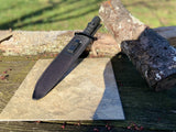OUTDOOR HUNTING & SURVIVOR FULL TANG 15.0" FIXED BLADE KNIFE w/ SHEATH HK-2236B