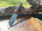 Dark Fantasy Blades Decorative Golden Dragon & Wood-Grained Cool Knife - Frontier Blades