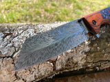Dark Fantasy Blades Decorative Golden Dragon & Wood-Grained Cool Knife - Frontier Blades