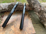 12.50" Black Round Wooden Nunchakus w/Ball Bearing Chain
