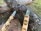 12" BladesUSA Wood Nunchaku w/ Ball Bearing Chain