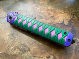 Kokushibo Demon Slayer Inspired Folding Pocket Knife - Anime Katana Tanto Folder