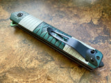 Sanemi Shinazugawa Demon Slayer Inspired Folding Pocket Knife - Anime Wind Hashira Tanto Katana Folder