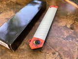 Kyojuro Rengoku Demon Slayer Inspired Folding Pocket Knife - Anime Flame Hashira Tanto Katana Folder