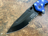 USA 250 Years American Pride Folding Pocket Knife - Semi-Serrated Patriotic Tactical Knife