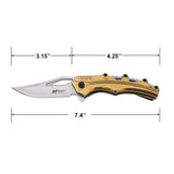 MTech USA Gold Tactical Spring Assisted Folding Knife – (MT-A2027GD)