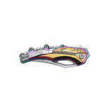 MTech USA Rainbow TiNite Handle Spring Assisted Folding Knife (MT-A2027RB)