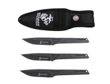 USMC Marines Military Black Throwing Knives-Set of 3 - Frontier Blades