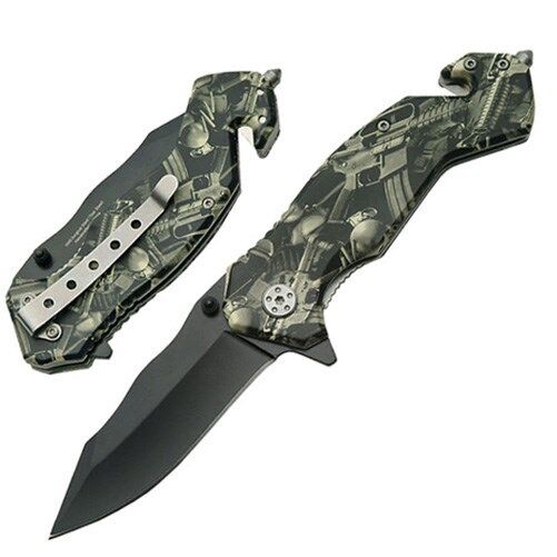 Street Fighter Awesome Spring Assisted Cool Rescue Pocket Knife for Sale