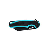 Dark Side Blades DS-A2003B Spring Assisted Knife – Teal Blue 3D Skull Sculpted Handle with Black Wharncliffe Blade - Frontier Blades