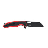 Dark Side Blades DS-A2003R Spring Assisted Knife – Red 3D Skull Sculpted Handle with Black Wharncliffe Blade