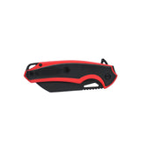 Dark Side Blades DS-A2003R Spring Assisted Knife – Red 3D Skull Sculpted Handle with Black Wharncliffe Blade