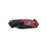 Dark Side Blades Pirate Skull Graphic Handle with Modified Tanto Blade Spring Assisted Knife