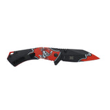 Dark Side Blades Pirate Skull Graphic Handle with Modified Tanto Blade Spring Assisted Knife