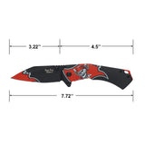 Dark Side Blades Pirate Skull Graphic Handle with Modified Tanto Blade Spring Assisted Knife