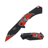 Dark Side Blades Pirate Skull Graphic Handle with Modified Tanto Blade Spring Assisted Knife