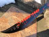 25" Z-Hunter Survival Blood Splatter Fantasy Machete (ZB-124RD) - Frontier Blades
