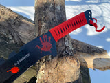 25" Z-Hunter Survival Blood Splatter Fantasy Machete (ZB-124RD) - Frontier Blades